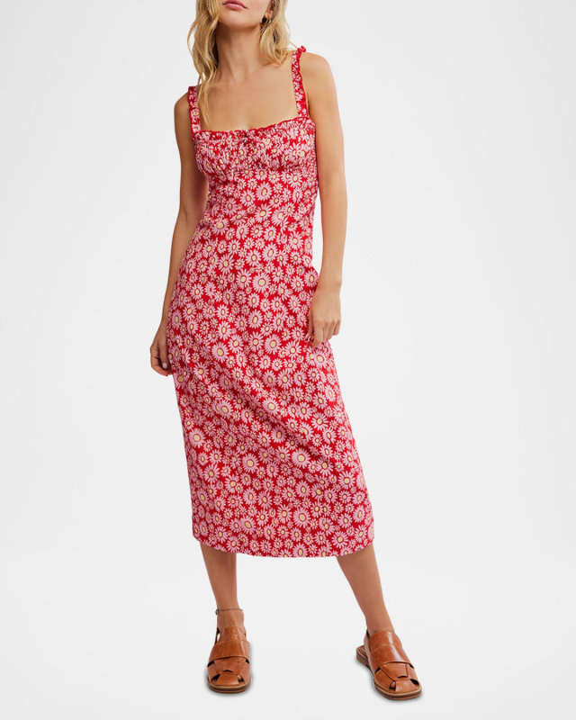 Lucinda Printed Midi Dress
